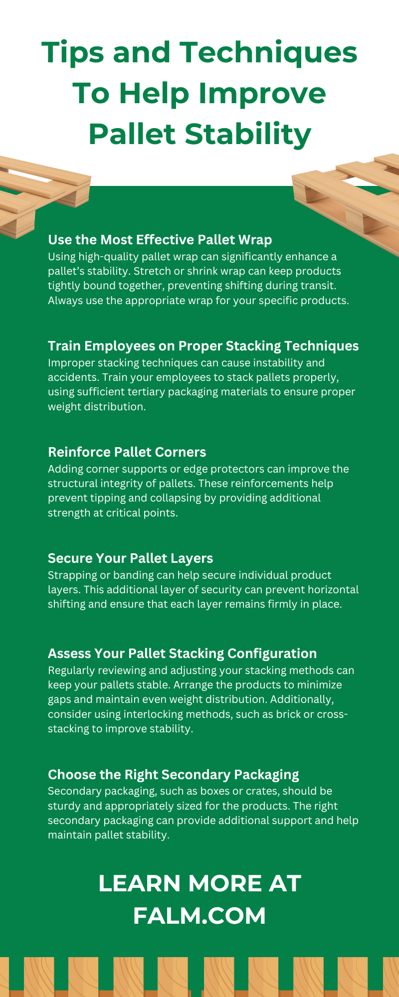 Tips and Techniques To Help Improve Pallet Stability
