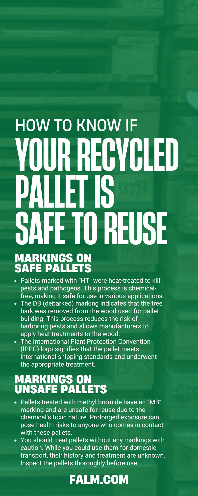 How To Know if Your Recycled Pallet Is Safe To Reuse